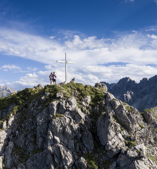 Wanderer auf der Gehrenspitze